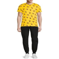 Pac-Man Férfi Egész Nyomtatott Póló