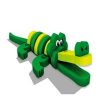 Toyzon 3D habmodell művészet - krokodil