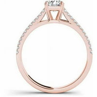Carat T.W. Diamond Classic 14KT rózsa arany eljegyzési gyűrű