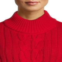 Idő és igazi női gúnyos nyak pulóver
