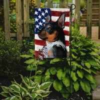Caroline kincsei Teddy Roosevelt Terrier Amerikai zászló kerti zászló