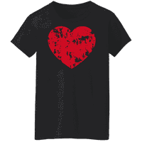 Grafikus Amerika Valentin-nap szívek ünnep szerelem női grafikus póló kollekció