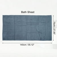 Egyedi alku pamut fürdő törülköző abszorbens pamut törülköző 27.56 x55.12 kék