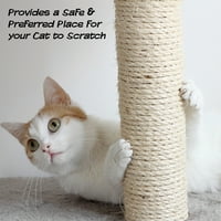 Macska karcos oszlop szőnyegpadlóval és pólusával a Petmaker