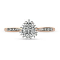 Imperial 10K rózsa arany 1 6ct tdw gyémánt női divatgyűrű