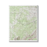 Stupell Industries Yosemite Nemzeti Park és Wilderness topográfiai térkép földrajz, 40, tervezés: Daphne Polselli