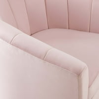 Modway Prospect Performance Velvet forgatható fotel rózsaszínben