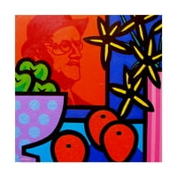Védjegy képzőművészet 'Csendélet James Joyce-val' vászon művészet John Nolan