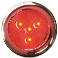 -H tengeri LED-51897-DP rozsdamentes LED korong fény, 3 - piros