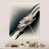 Designart White Gerber virágok hiperrealisztikus I Canvas falművészet