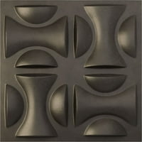 Ekena Millwork 5 8 W 5 8 H York endurawall dekoratív 3D -s fali panel, univerzális idős fémes viharvert acél