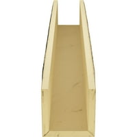 Ekena Millwork 4 W 10 H 18'L 3 oldalú durva fűrészelt endurathane fau mennyezeti gerenda, természetes arany tölgy