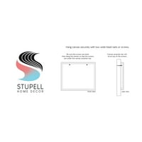 A Stupell Industries a Buck -ot meztelen szellemes rusztikus állati agancs grafikus galéria csomagolt vászon nyomtatott fali