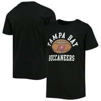 Ifjúsági fekete Tampa Bay Buccaneers labdarúgó póló