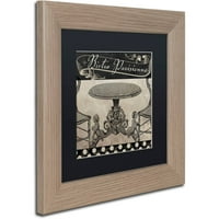 Védjegy Szépművészet Bistro Parisienne i Canvas Art by Color Bakery Black Matte, Birch Frame