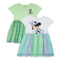 Minnie Mouse Girls tutu ruha, 2-csomag, méret 4-16