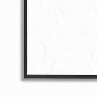 Stupell Industries Puha Tengeri Rákkörög rusztikus szemcsés mintázat part menti festmény fekete keretes művészet nyomtatott fali