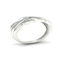 Carat T.W. Gyémánt 10KT fehérarany divatgyűrű