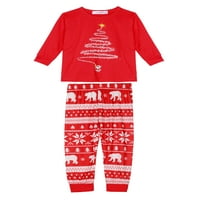 Egyedi olcsó nők karácsonyfa póló és kockás nadrág családi pizsamás alsó ruházatkészletek