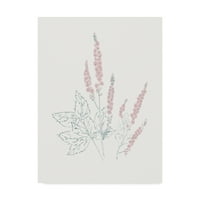 Védjegy Képzőművészet „Virágok a White VII kortárs” Canvas Art by Wild Apple Portfolio