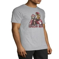 Marvel férfi és nagy férfi Iron Man grafikus póló