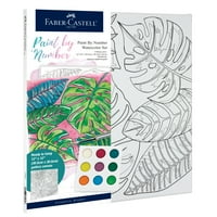 Faber-Castell akvarell festék szám szerint Tropical-Art & Craft készlet felnőtteknek, Unise Art szett