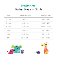 Garanimals Baby Boys rövid ujjú nyomtatási grafikus test, méret 0 3 hónap