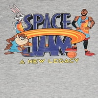 Space Jam Boys Tune Squad grafikus pólók, 2-Pack, Méret 4-18