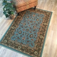 Maxy Home Hamam Collection HA -RUMBER Back Area Rug -by - 3'x'5 '
