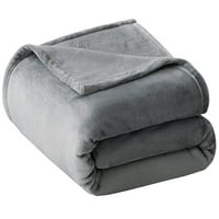 Bolyhos gyapjúkirály méretű takaró szürke könnyű ágy takaró plüss mikroszálas takaró