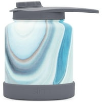 Egyszerű modern oz. Csúcstalálkozó vizes palack chug fedéllel és védőcsomaggal - Hydro vákuum szigetelt lombik rozsdamentes minta: