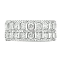 2. Carat T.W gyémánt sterling ezüst évforduló gyűrű