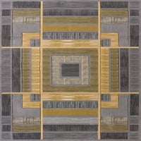 Unied szövők Charlize Primrose Geometrikus ezüst szőtt polipropilén terület szőnyeg vagy futó szőnyeg