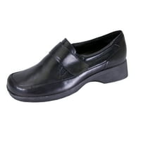 Órás kényelem Gail széles szélességű kényelmi cipő munka és alkalmi öltözék fekete 5.5