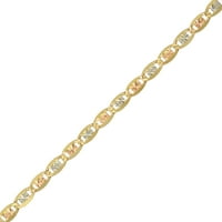 Brilliance Fine Jewelry 10K Tri-Tone Ywr Gold Valentino csillaglánc nyaklánc, 20