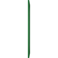 Ekena Millwork 12 W 26 H True Fit PVC San Carlos misszió stílusú rögzített redőnyök, Viridian Green