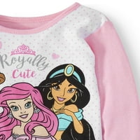 Disney hercegnő kisgyermek lány szedése fitt pamut pizsamák, szett
