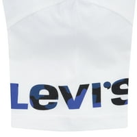 Levi fiúk grafikus pólói, 2-csomag, méretek 4-