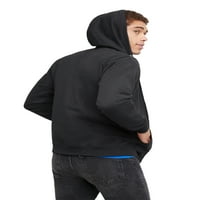 Hanes Essentials férfi EcoSmart Fleece Teljes cipzáras kapucnis pulóver, 3XL méretig