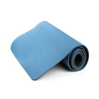 Mind olvasó két hangú edzésszőnyeg jóga és pilates, szőnyeg, kék fekete