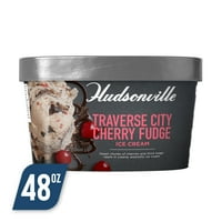 Hudsonville Traverse City Cherry Fudge fagylalt, Amaretto fagylalt csokoládéval és cseresznyével, fl oz