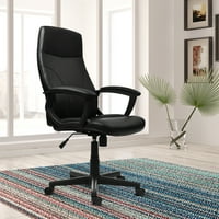 Mid Back Desk szék irodai, Aukfa kényelmes, lélegző háló feladat szék, ergonómiai irodai szék karokkal és 360 fokos forgóbázis,