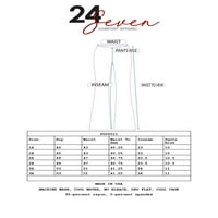 24 Seven Comfort Apparel Plus Méret Kényelmes Stretch Draw húr nadrág