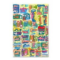 A Miguel Balbas vászon művészete színes formák 1 vászon művészete
