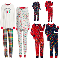 Derek Heart karácsonyfák ünnepi illesztés család karácsonyi pizsama kisgyermekek unise hálószekrénykészlet, 2 darab, méretek