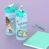 A Zak Disney Fluid Műanyag palack szalmával, Ariel hercegnővel tervezi