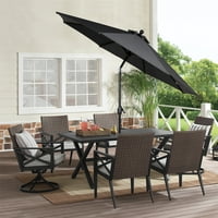 Better Homes & Gardens 9 'Premium teraszos esernyő, fekete