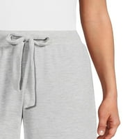 Joyspun Női Hacci kötött széles lábú pizsama nadrág, S méret 3x-ig