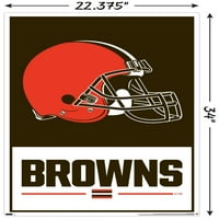 Cleveland Browns-Logó Fali Poszter, 22.375 34
