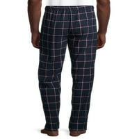 Hanes férfiak és nagy férfiak pamut flanel pizsama nadrág, 2 csomag